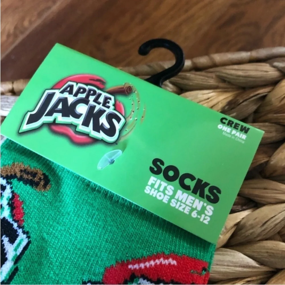 Apple Jacks food crew socks